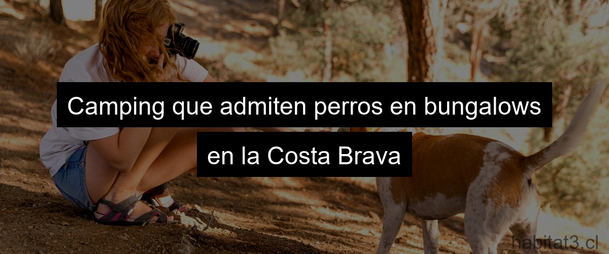 Camping que admiten perros en bungalows en la Costa Brava